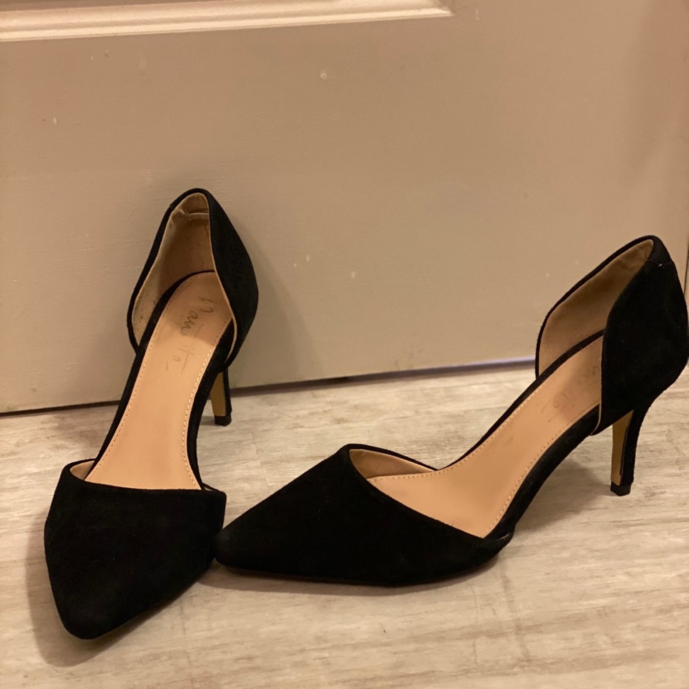 Black Suede Nanette Lepore Pump